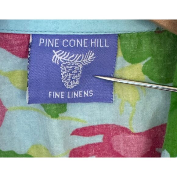 Pine Cone Hill Fine Linen Floral Cotton Pajama Set Size Large - Picture 7 of 8